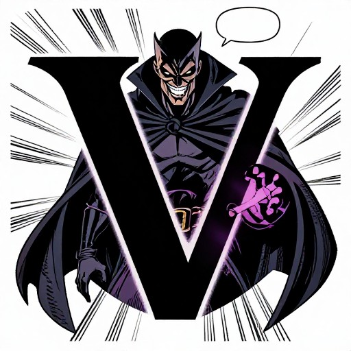 VILLAIN V - Comic Panel