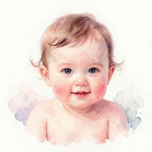 BABY GIRL - Watercolor