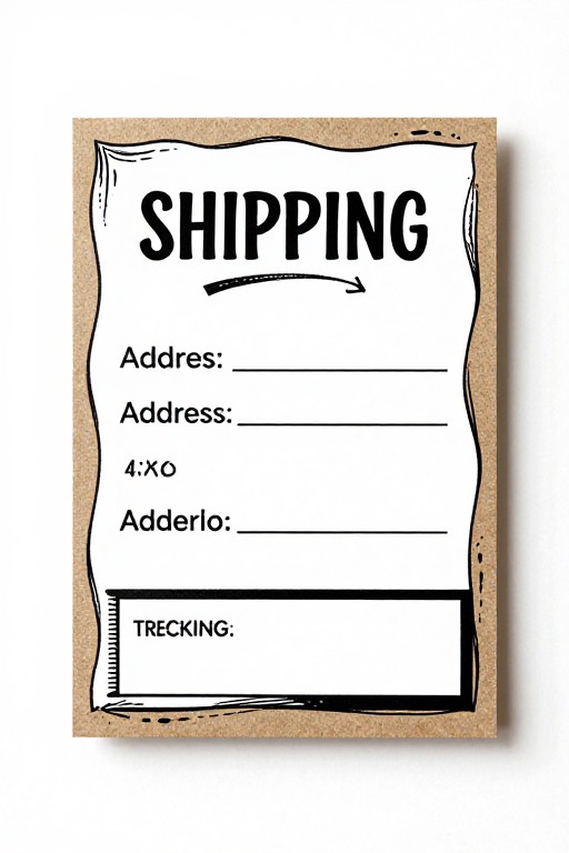 SHIPPING LABEL - Handcrafted Artisan