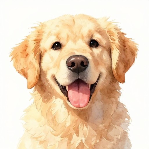 GOLDEN RETRIEVER - Watercolor