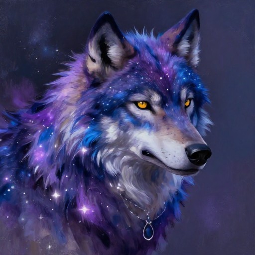 COSMIC WOLF - Painterly