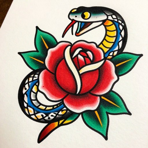 SNAKE & ROSE - Vibrant Color