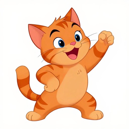 ORANGE TABBY - Classic Cartoon