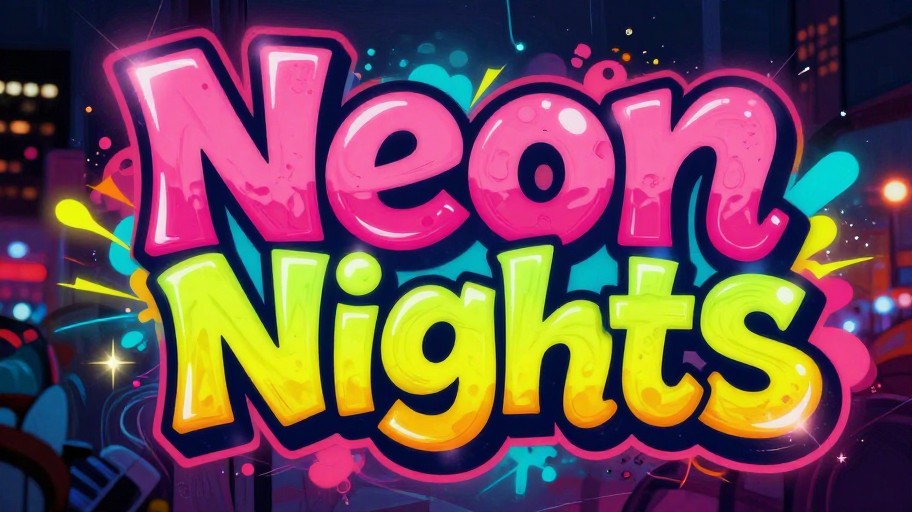 NEON NIGHTS - Bubble Letters