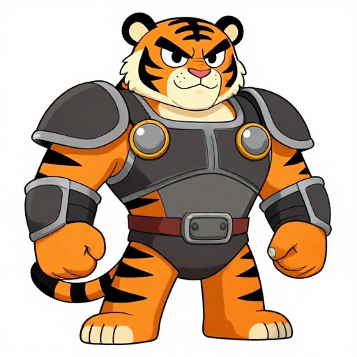 WARRIOR TIGER - Cartoon