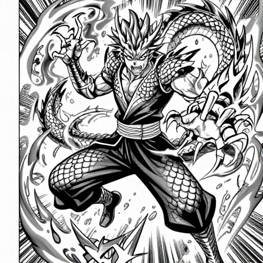 DRAGON SLAYER - Manga Sketch