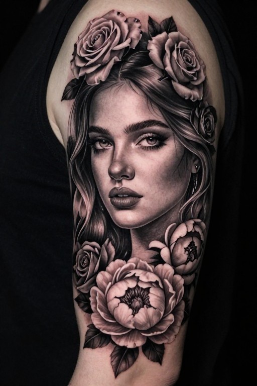 FLORAL PORTRAIT - Realistic