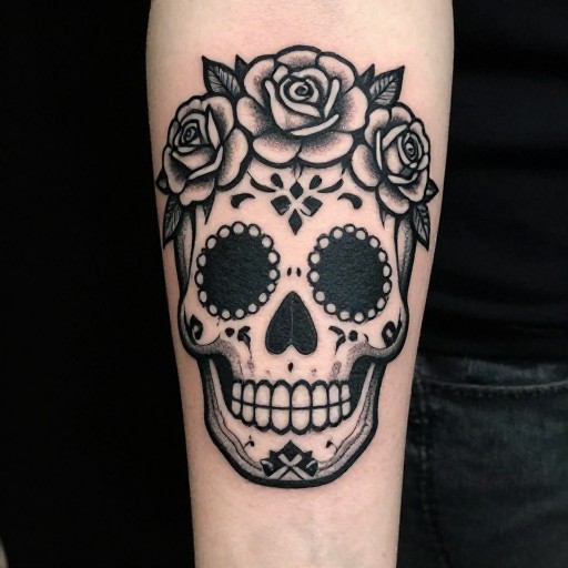 SKULL PORTRAIT - Blackwork