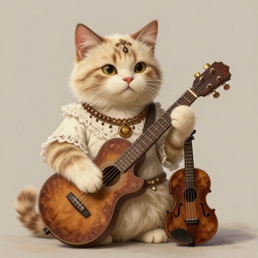 MUSICIAN CAT - Semi-Realistic