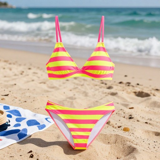 NEON STRIPES - Beach Scene