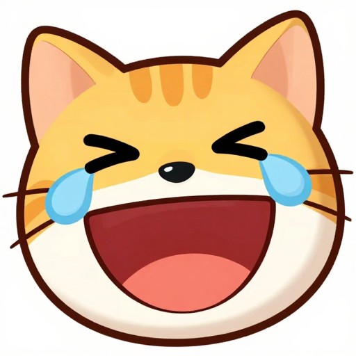 LAUGHING CAT - Cartoon