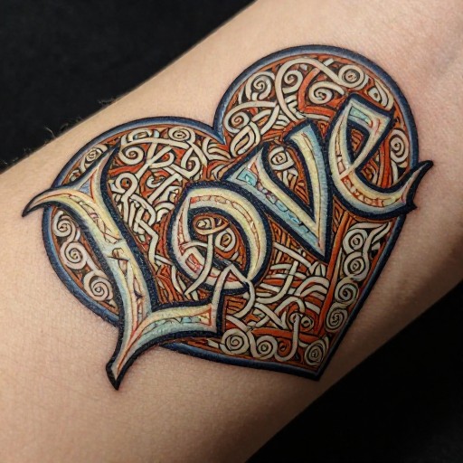 LOVE HEART - Book of Kells