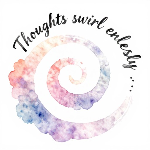 ABSTRACT SPIRAL - Watercolor