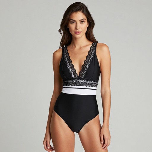 LACE TANKINI - Model Worn