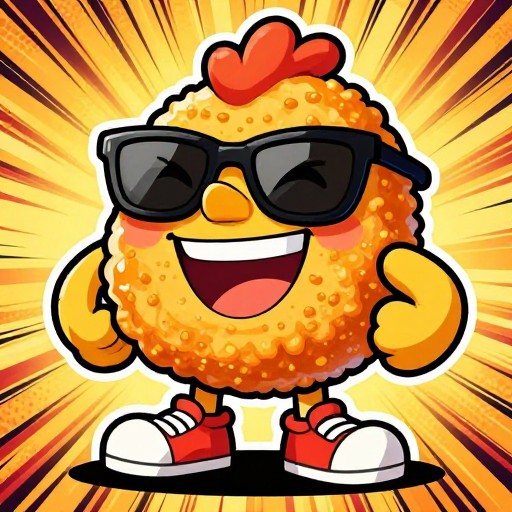 FUNNY NUGGET - Cartoon Mascot