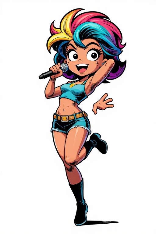 CARTOON SINGER - Comic Book