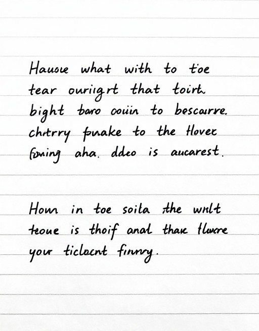 HANDWRITTEN NOTES - B&W High Contrast