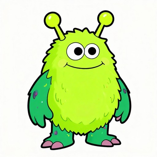 ALIEN MONSTER - Retro Toon
