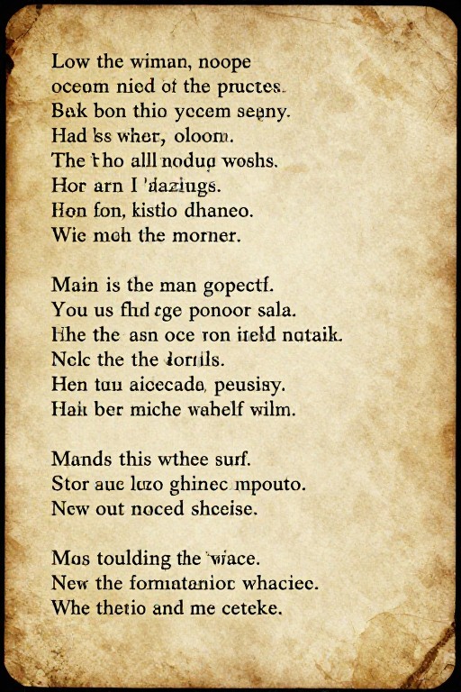 OCEAN WAVES - Antique Page