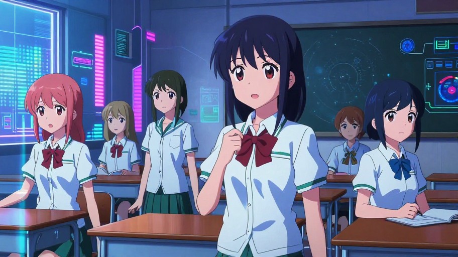 SCHOOL LIFE - Cyberpunk Anime