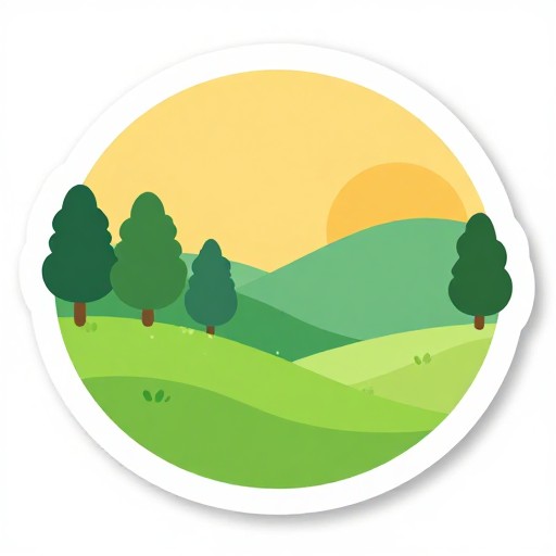 FLAT COLORS - Sticker Style