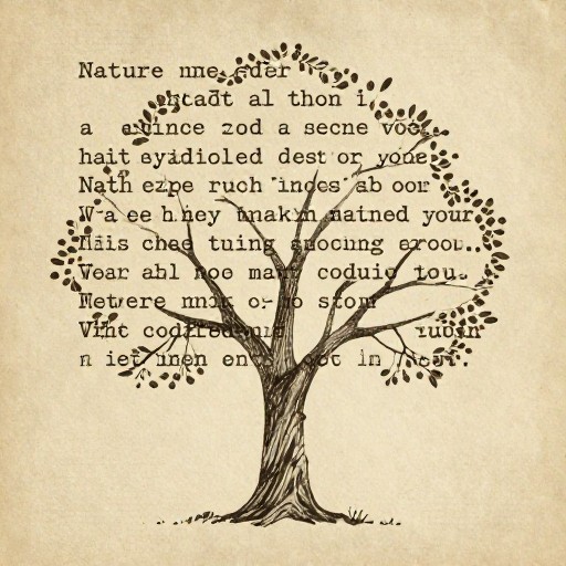 TREE NATURE - Vintage Print