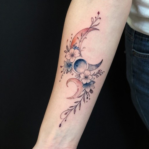 MOON PHASES - Watercolor