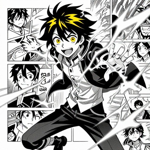 LIGHTNING SUPPORT - Manga Panel