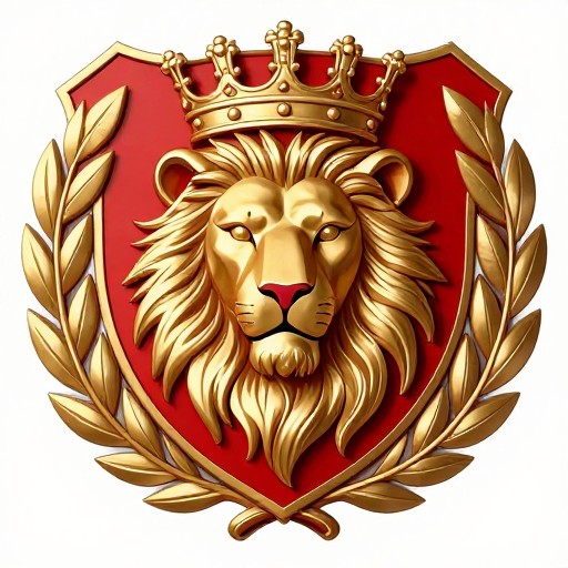 ROYAL LION - Heraldic Shield