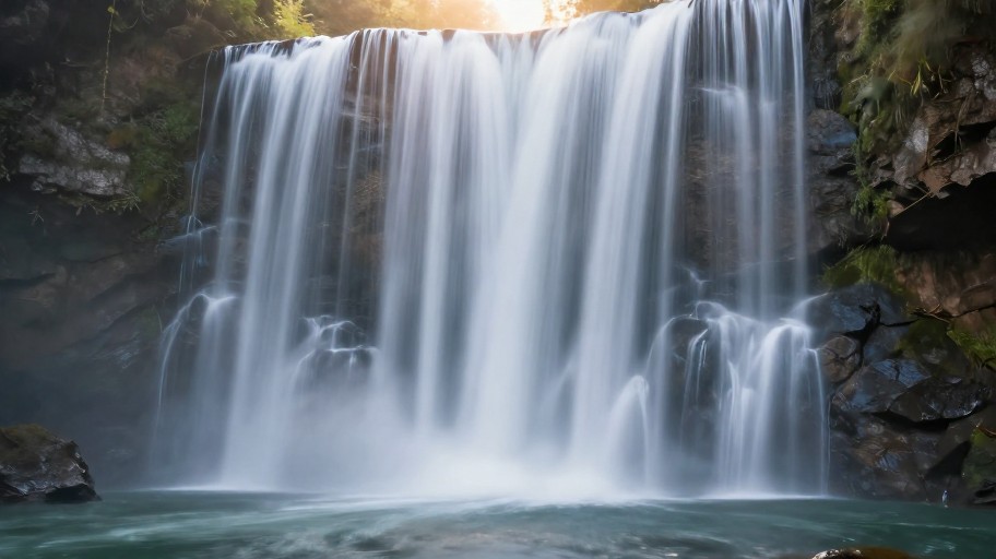 WATERFALL VIEW - Center Blur