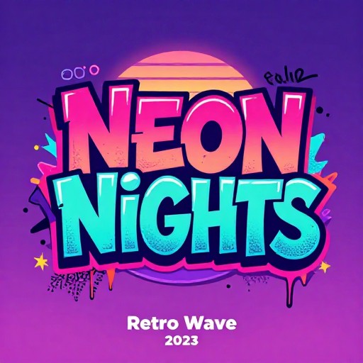 SYNTHWAVE RETRO - Street Art