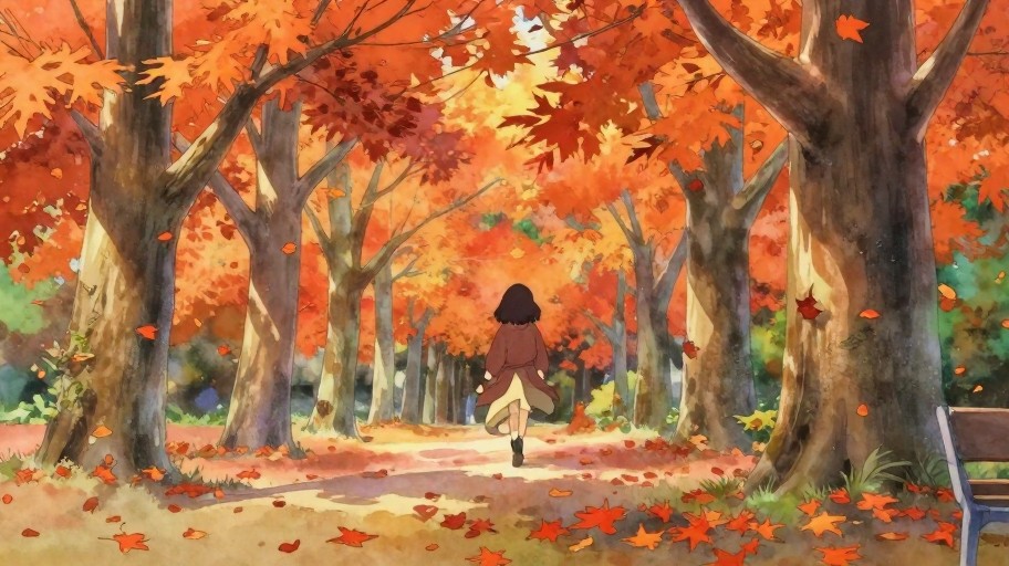 AUTUMN PARK - Studio Ghibli