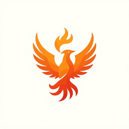 PHOENIX RISING - Modern Badge