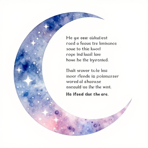 MOON NIGHT - Watercolor