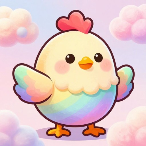 PASTEL NUGGET - Cartoon Mascot