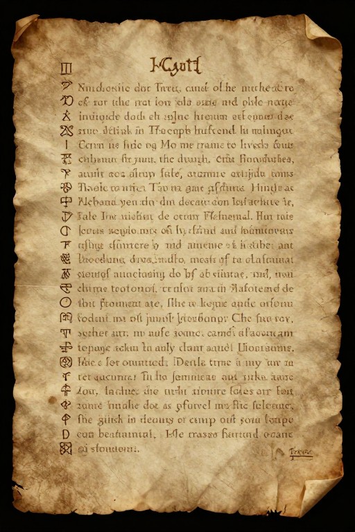 MYSTERY SCROLL - Parchment