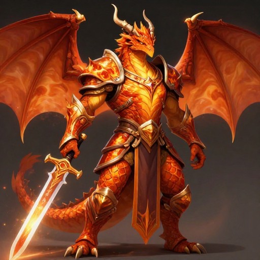 FIRE PALADIN - Fantasy Art