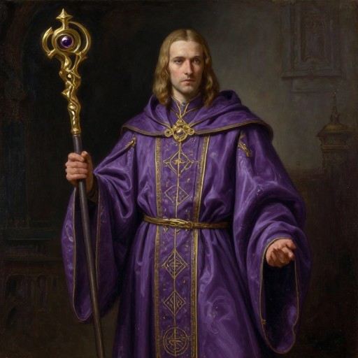 MYSTICAL SORCERER - Painted Portrait