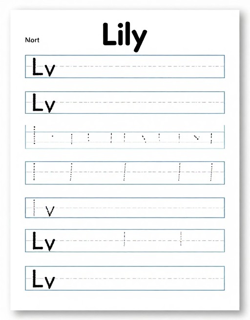 KINDERGARTEN BOLD - Dashed Lines