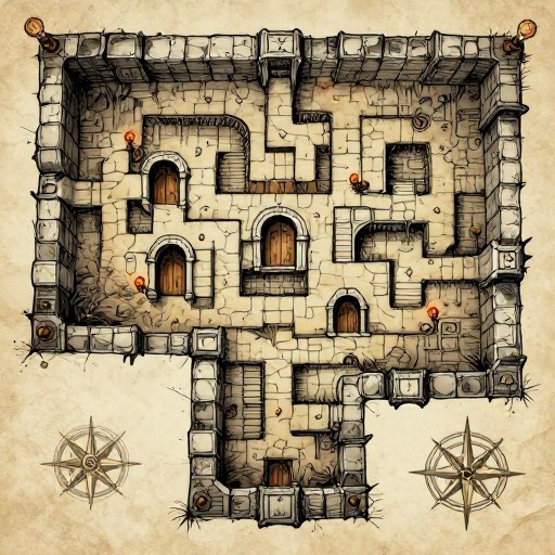 DUNGEON CRAWL - Hand-Drawn