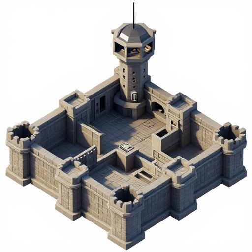MODERN FORTRESS - Isometric 3D