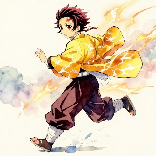 THUNDER WARRIOR - Watercolor