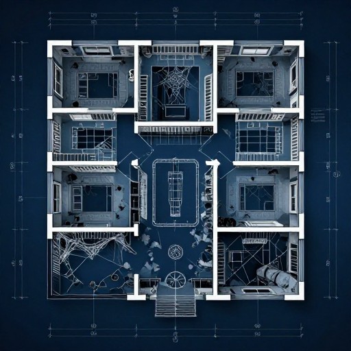 HAUNTED CRYPT - Architect Blueprint