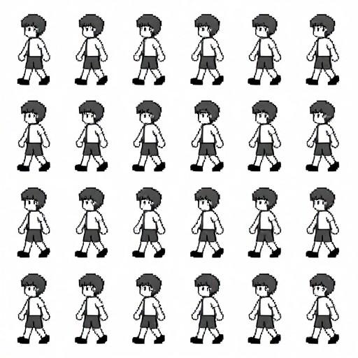 WALKING ANIMATION - Game Boy