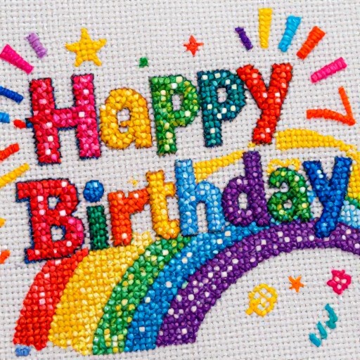 BIRTHDAY TAG - Colorful Bold