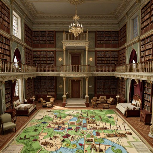 NOBLE RETREAT - Painted Battle Map