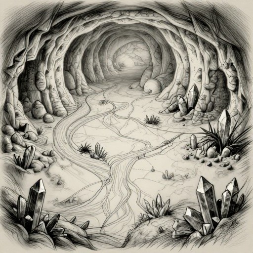 UNDERGROUND CAVERN - Player Sketch
