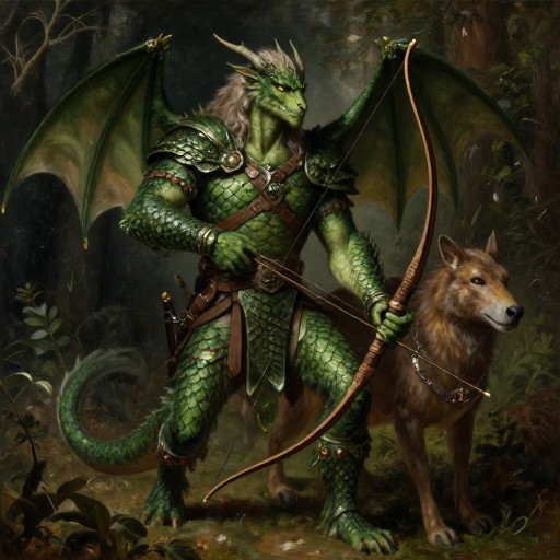 GREEN RANGER - Oil Painting