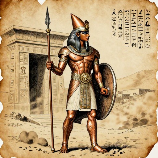 DESERT GUARDIAN - Papyrus Scroll