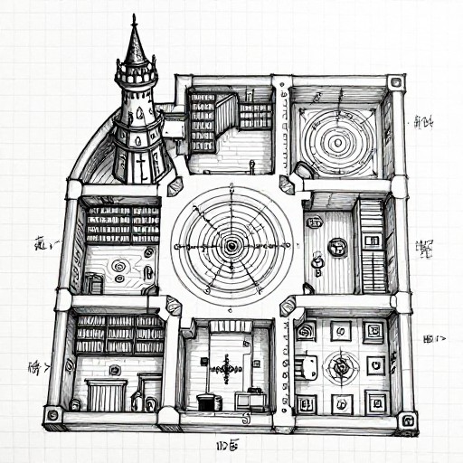 WIZARD TOWER - DM's Sketch